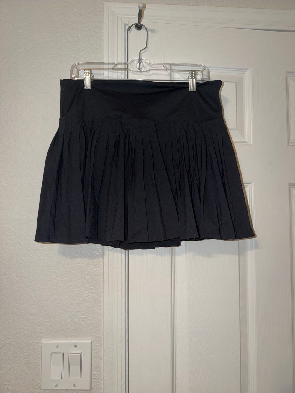 All in Motion Black Pleated Mini Skort